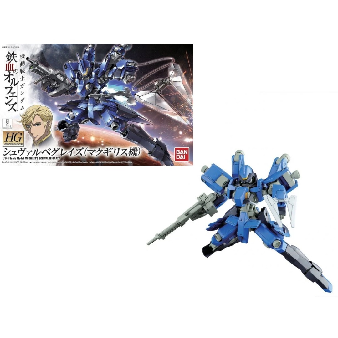 2ba0528656525ead5d510e9e73758e91.jpg Gundam McGillis's Schwalbe Graze HG 1/144 Bandai Model Kit - Image 1