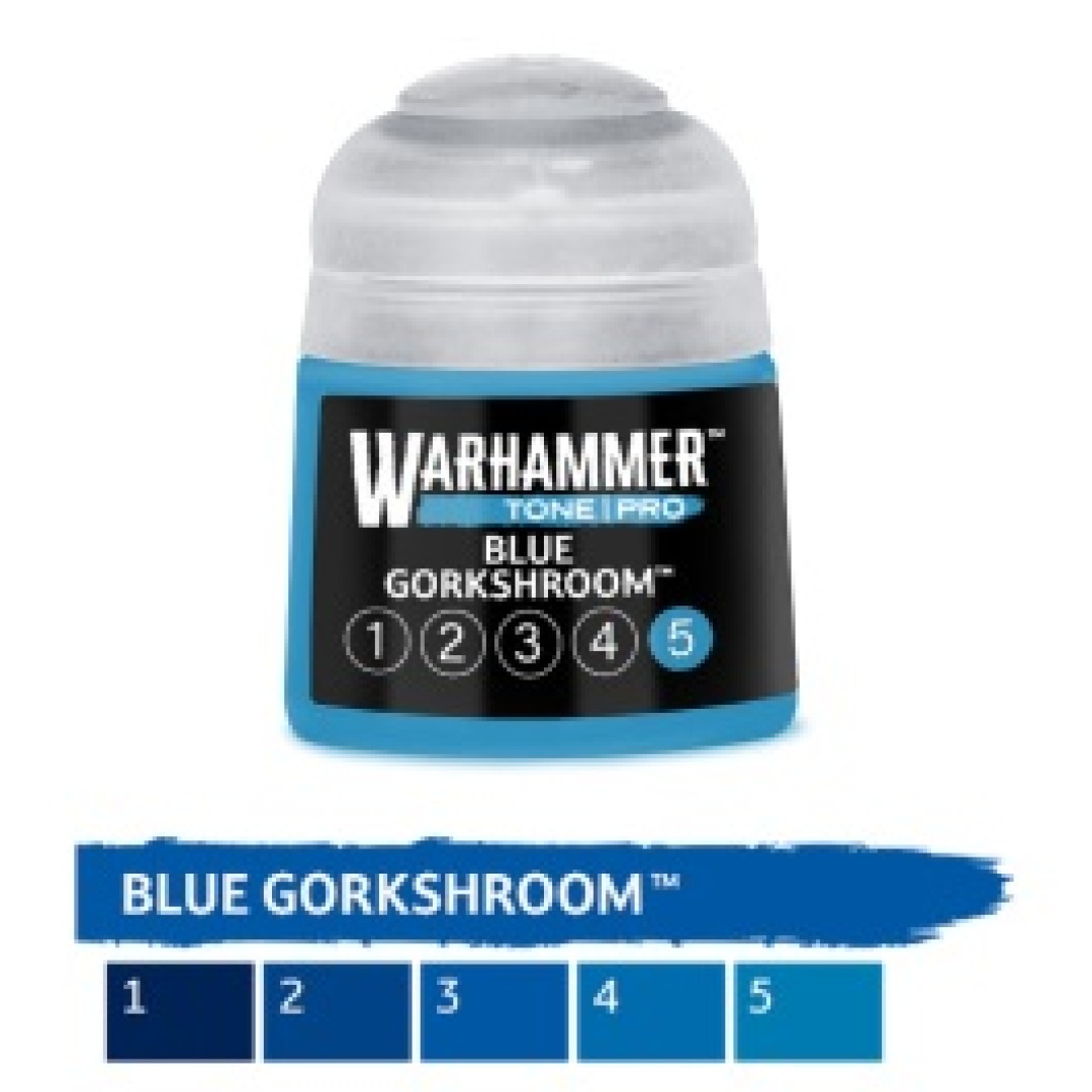 3b79af58c6d25b9977fccec17bc81f7d.jpg Warhammer Tone Pro Blue Gorkshroom 5 12ml (20-355) - Image 1