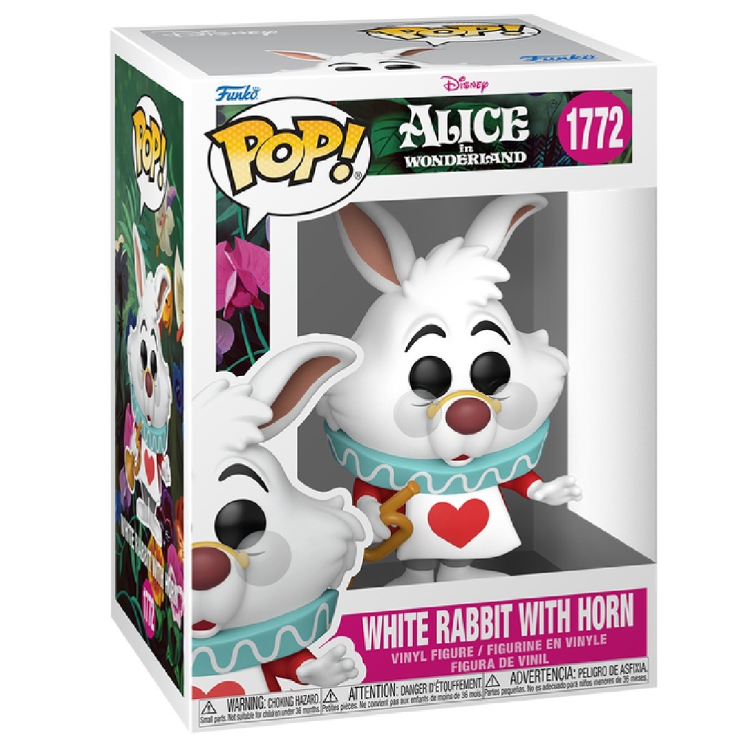 527252194582ac9747be5dcf276af1ac.jpg Funko POP! Disney Alice In Wonderland N° 1772 - White Rabbit With Horn - Image 1