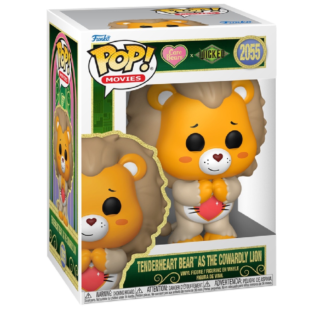561cbd71bf9e9a43d0f673bb2d5f7efe.jpg Funko POP! Care Bears x Wicked N° 2055 - Tenderheart Bear As The Cowardly Lion - Image 1