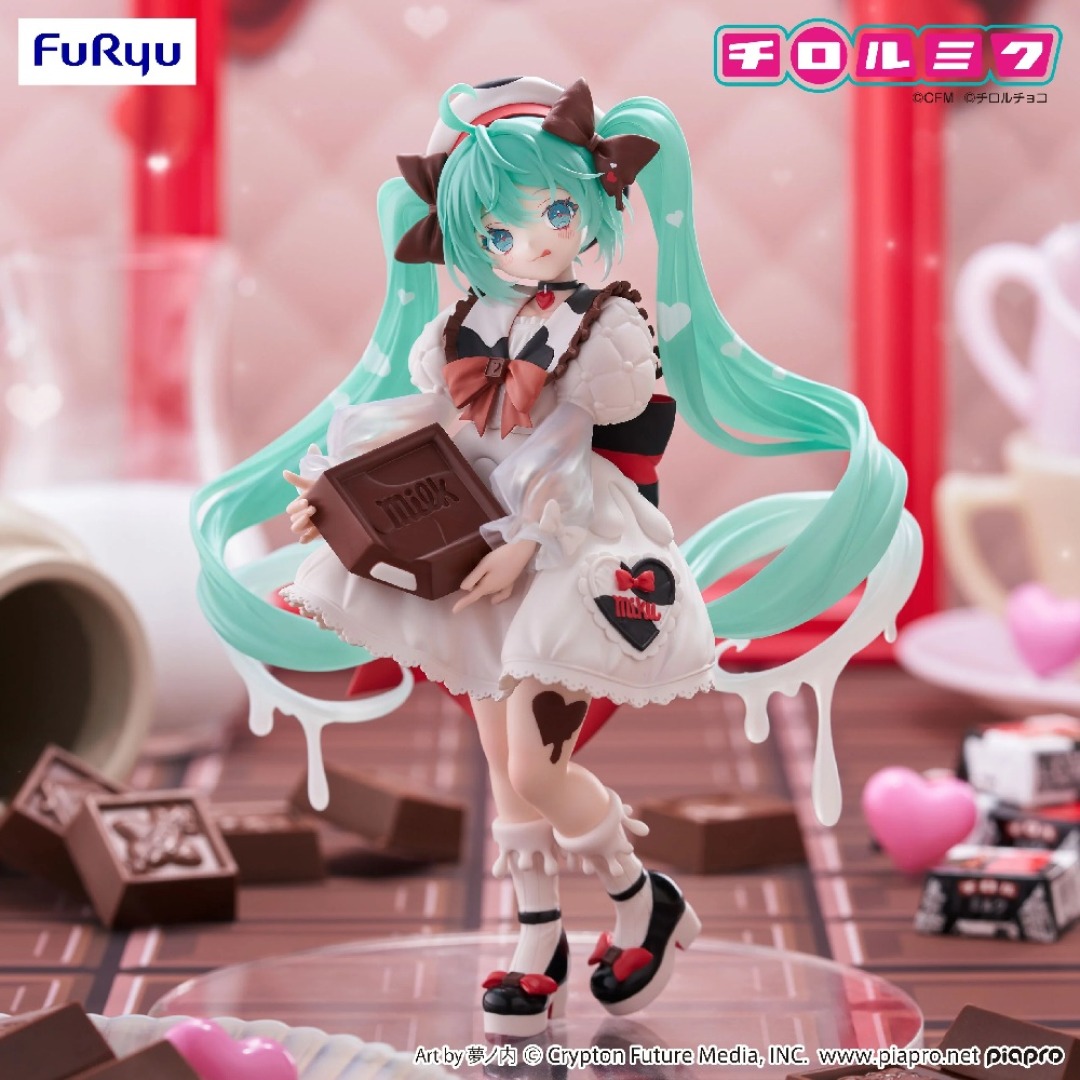 56334bda8cdae7a5c58723c2719d47ea.jpg Hatsune Miku x Tirol Choco Trio-Try-It Furyu Figure - Image 1