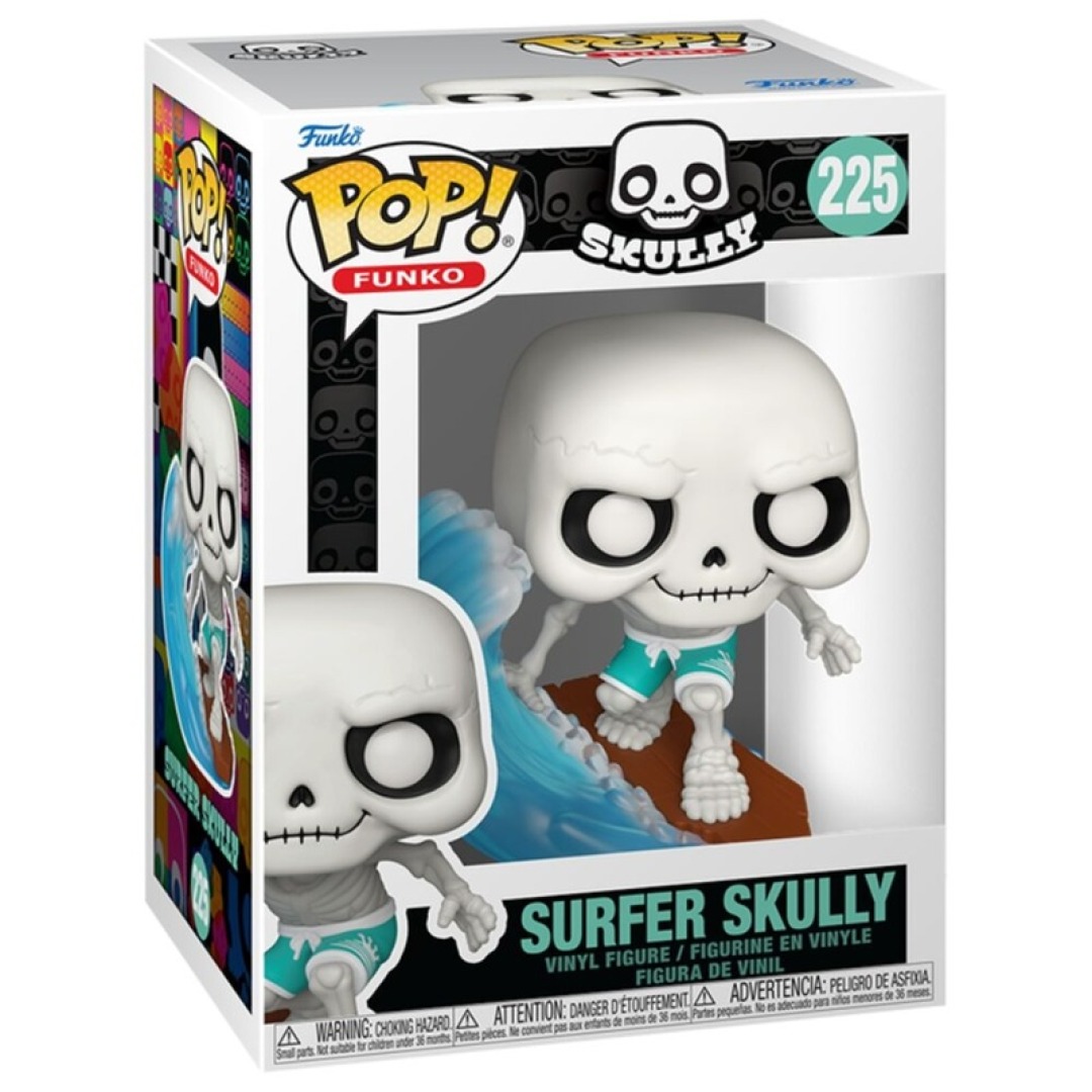 626bac30be8a16437dc534772f474fd6.jpg Funko POP! Skully N° 225 - Surfer Skully - Image 1