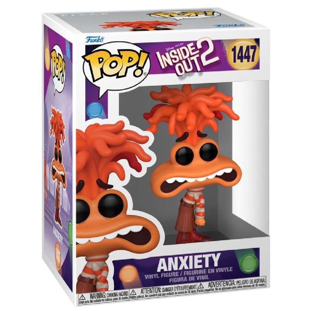 6582cf130eed78ea63eece7530fbcc16.jpg Funko POP! Disney Inside Out 2 N° 1447 - Anxiety - Image 1
