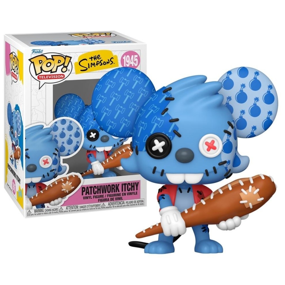 6d6e20b89babe778c83ef8d23c065bdc.jpg Funko POP! The Simpsons N° 1945 - Patchwork Itchy - Image 1