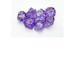 Lab Dice 7 - Translucent Polyhedral Lavender/Gold 7-Die Set (with bonus die)