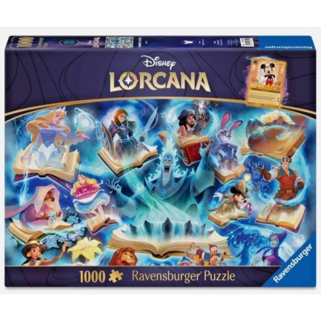 747c761556a3266fdf747e29cbea249e.jpg Disney Lorcana Sapphire Puzzle 1000 Pieces - Image 1