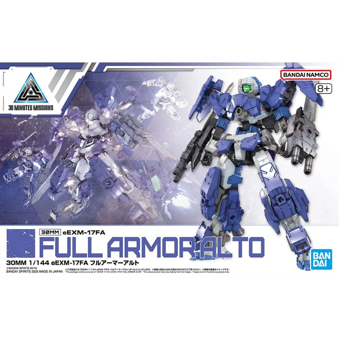 788a646c6afbdad7689b01ea4424cc7e.jpg Gundam eEXM-17FA FULL ARMOR ALTO 30MM 1/144 Bandai Model Kit - Image 1