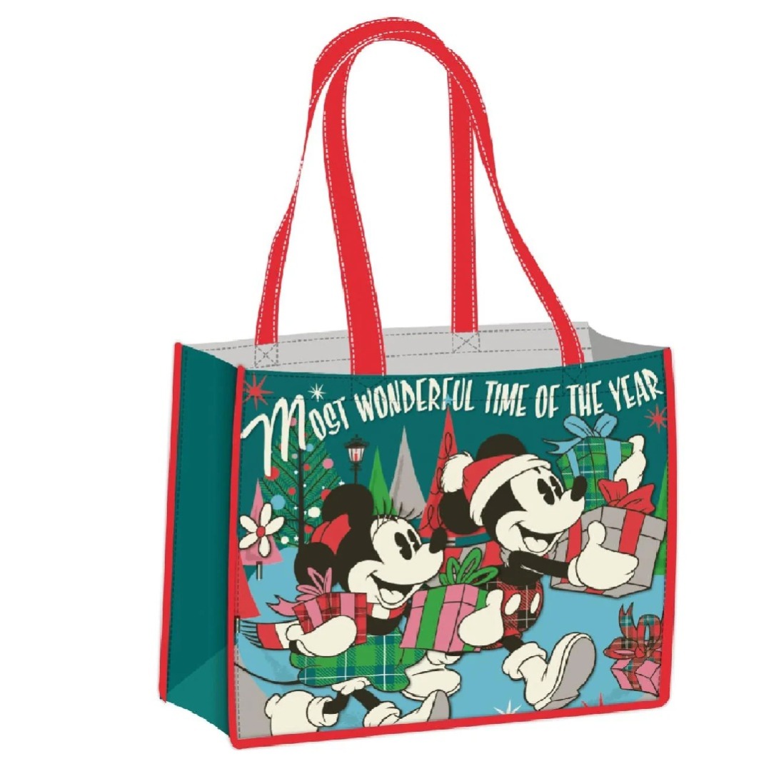 7ce73d209acb39af6917123fd909242a.jpg Disney Mickey & Minnie Christmas Shopping Bag - Image 1