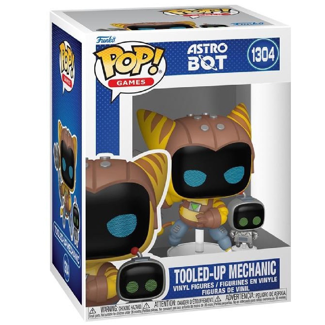7d91da3897298d895ff07ad480d829c8.jpg Funko POP! Astro Bot N° 1304 - Tooled-Up Mechanic - Image 1