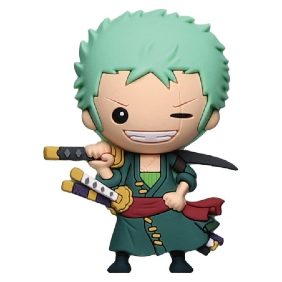 8d16356b400f3fb33da83a5149b12151.png One Piece Zoro 3D Foam Collectible Magnet - Image 1