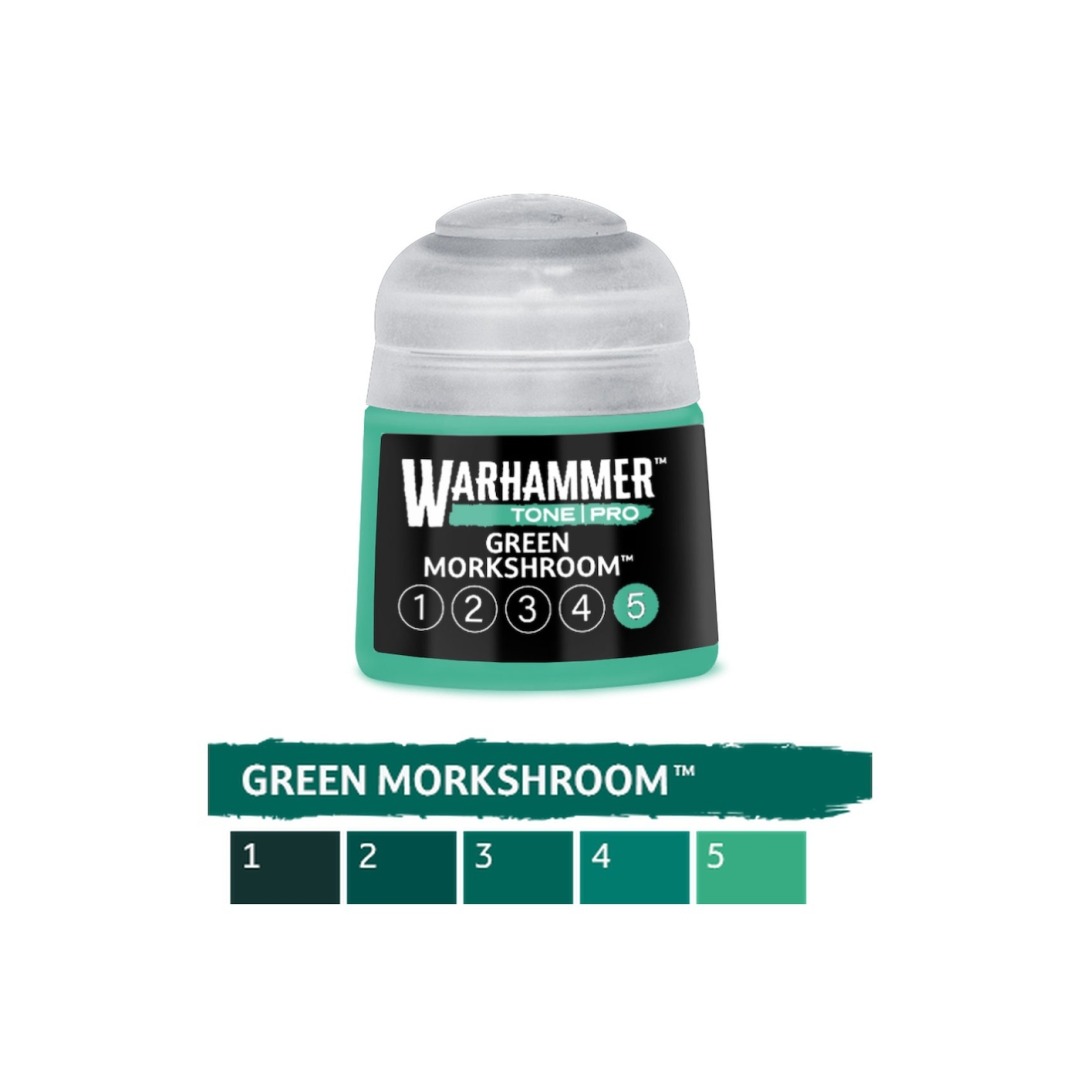 974040afb16072f0a1d0af8601282900.jpg Warhammer Tone Pro Green Morkshroom 5 12ml (20-285) - Image 1