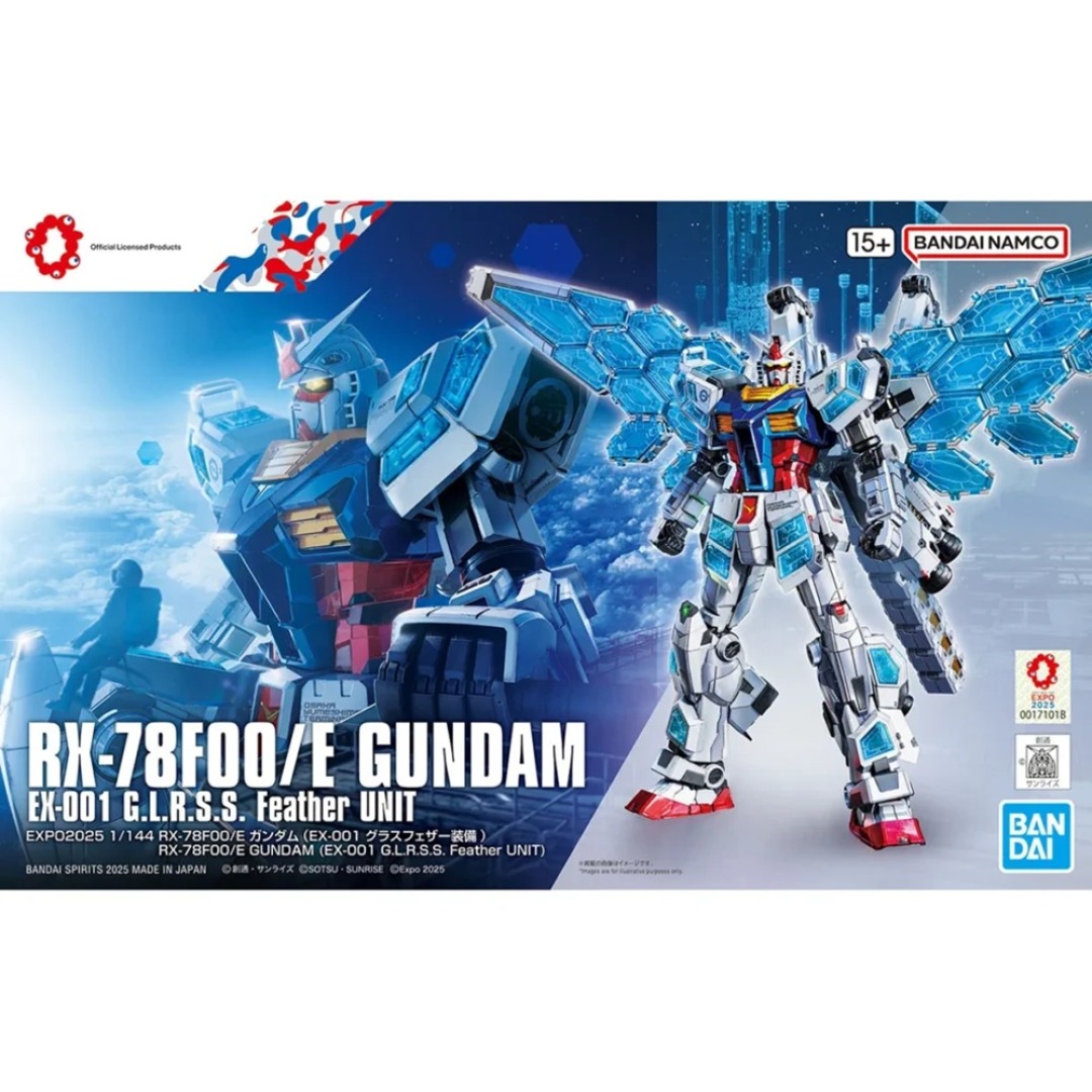 995790661235662c3aabaad1e26f79fe.jpg Gundam RX-78F00/E (EX-001 G.L.R.S.S. Feather Unit) HG 1/144 Bandai Model Kit - Image 1