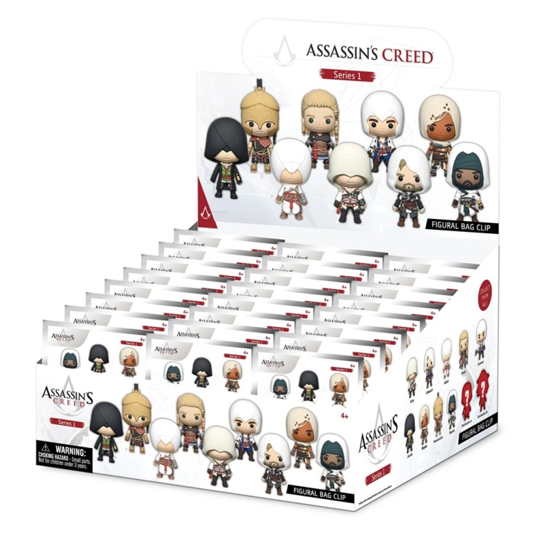 aaf1504541ab2127b1551fc17cf4ec08.jpg Assassin's Creed Mystery Series 1 3D Foam Bag Clip - Image 1