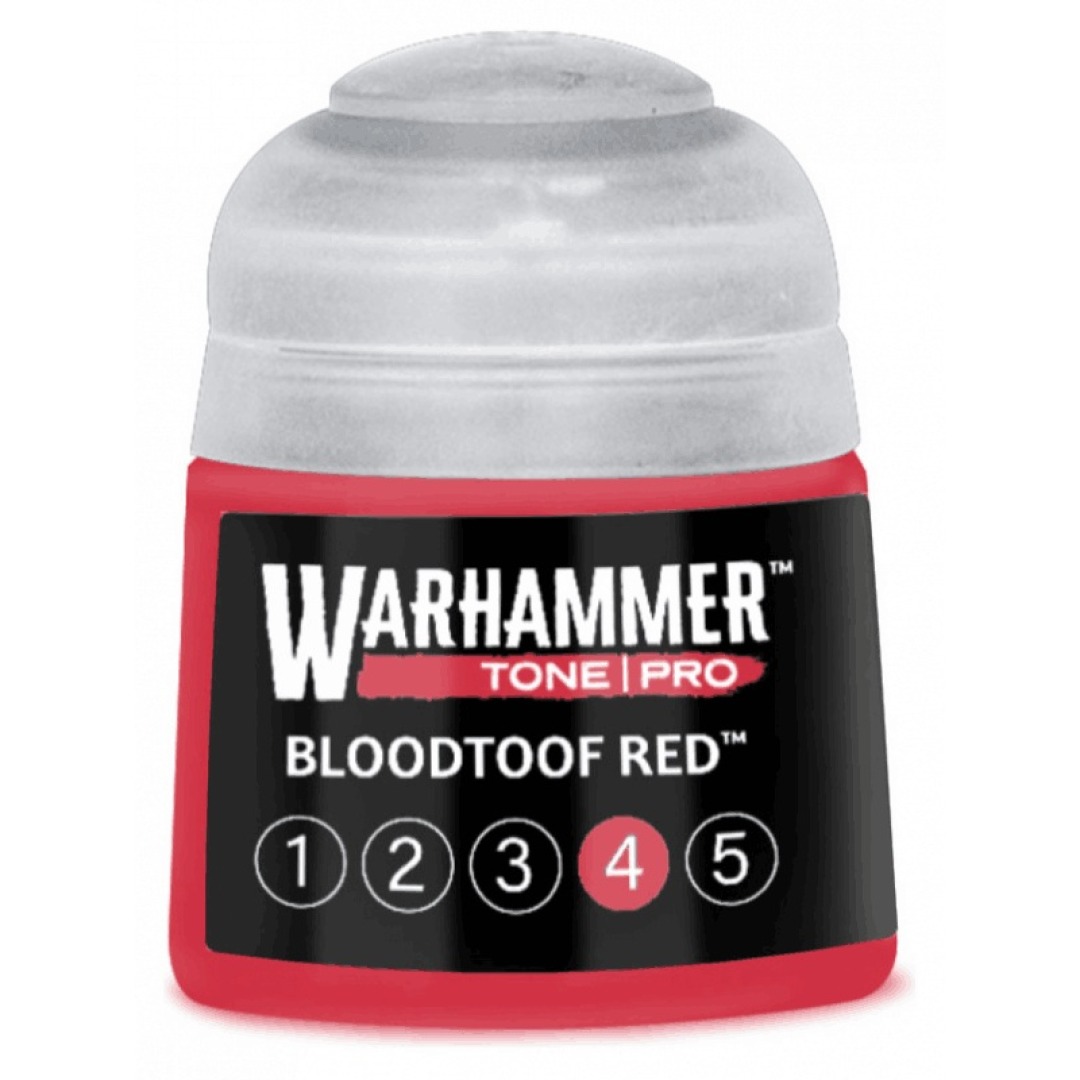 b53d4f12ebd9b32757d0df644bd43360.jpg Warhammer Tone Pro Bloodtoof Red 4 12ml (20-154) - Image 1