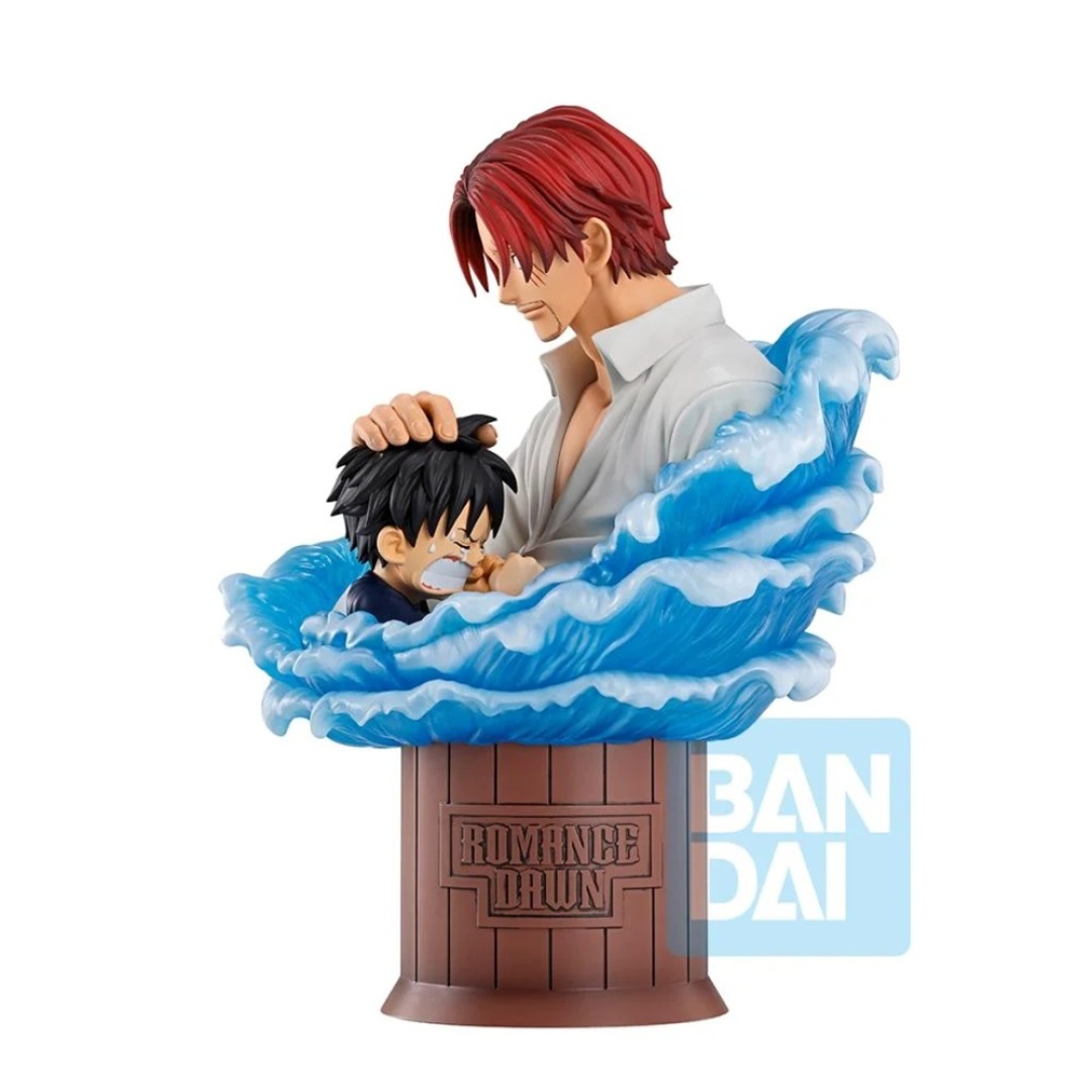 c89216f3a8dab4eef907022a4529b05e.jpg One Piece Shanks & Luffy Red Hair Pirates Bandai Figure - Image 1