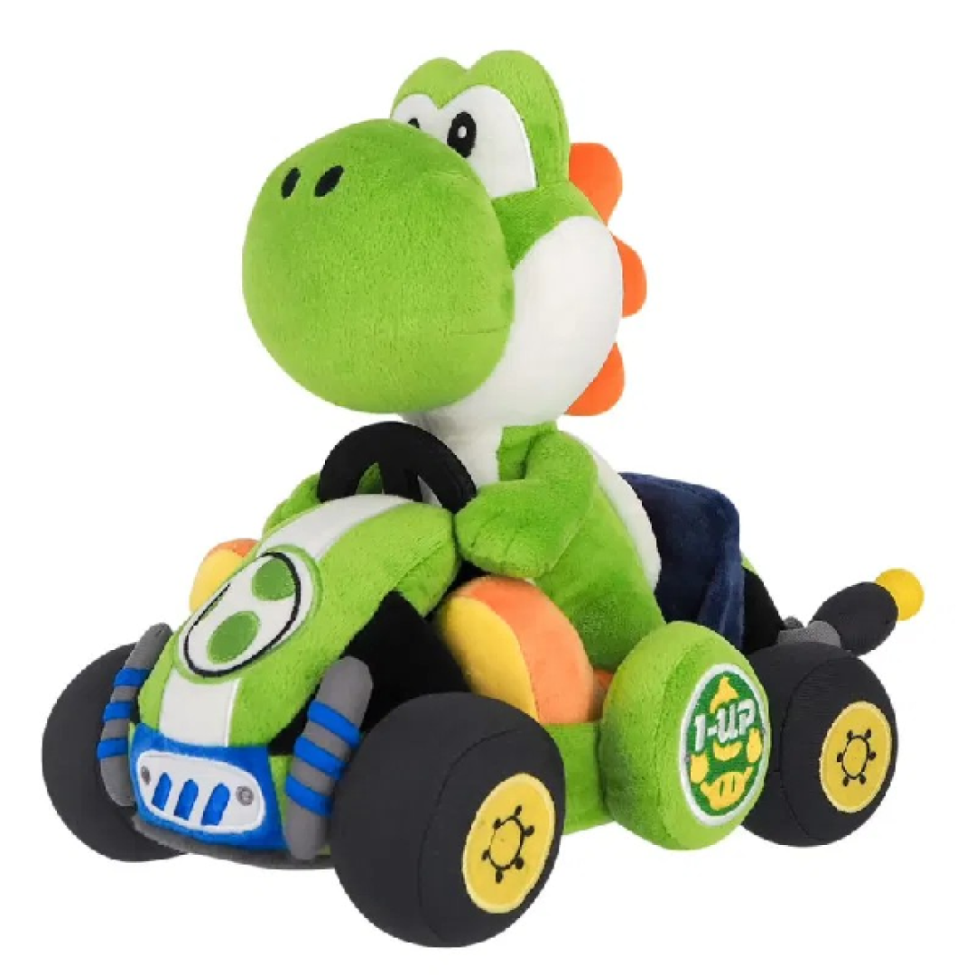 c9d961d088140bc86b3174615fa823dc.png Super Mario Yoshi in Car Plush 27cm - Image 1