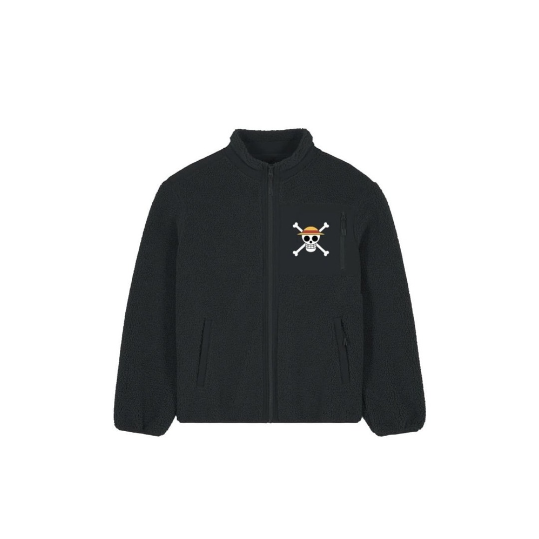 cf61e67759df8b7672c52f25f580d43b.jpg One Piece Logo Sherpa Jacket (XXL) - Image 1