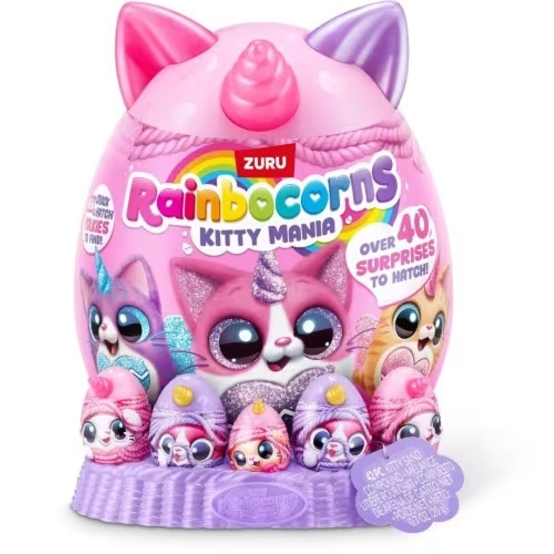 db293bd121c0b50f70513ada0269bf5d.jpg ZURU Rainbocorns Eggzania Kitty Mania - Image 1