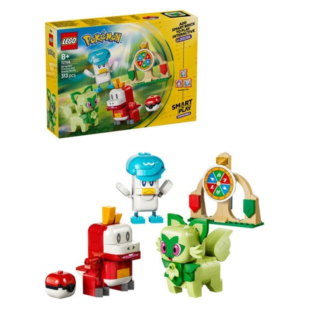 db6a49e8abac14d7de8cceb2d76d455c.jpg LEGO Pokemon 72158 Sprigatito, Fuecoco and Quaxly Battle - Image 1