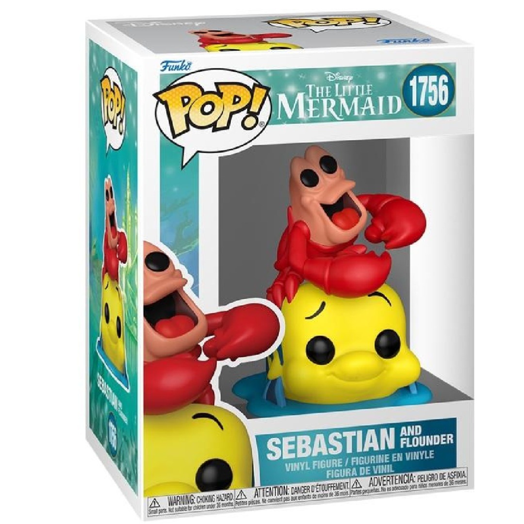 e156293ad609373ca8f8b8a3d51ce1ae.jpg Funko POP! Disney The Little Mermaid N° 1756 - Sebastian And Flounder - Image 1