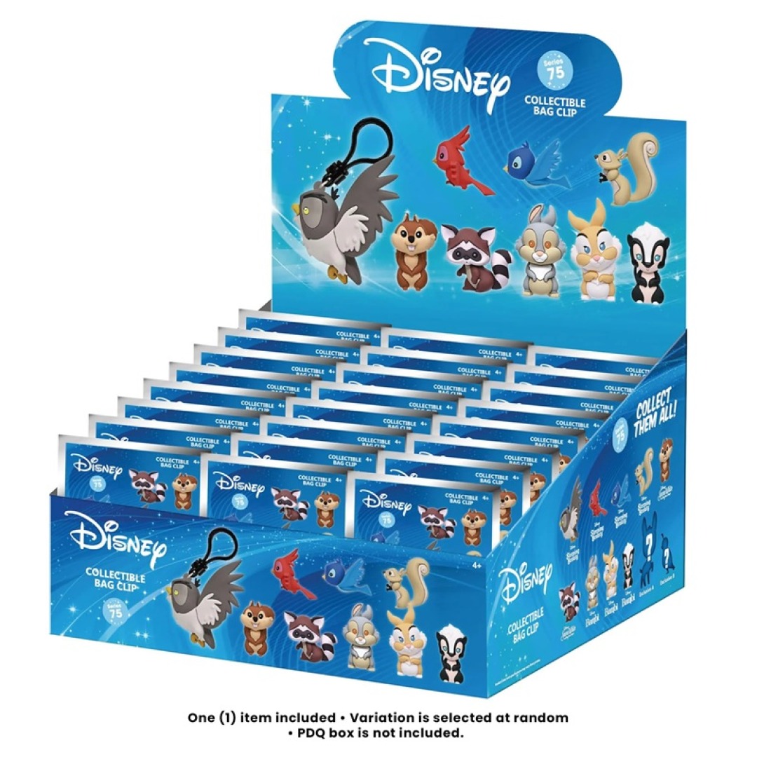 f8946315c1f80e7d3eefe99d12235d07.jpg Disney Woodland Characters Mystery 3D Foam Bag Clip - Image 1